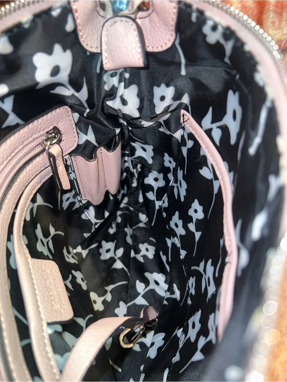 HTF Jenna Kator vegan leather crossbody bag in blush pink